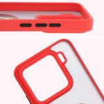 Carcasa Bizon Hybrid Ring compatibila cu Xiaomi 15, Rosu 4 - lerato.ro