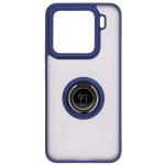 Carcasa Bizon Hybrid Ring compatibila cu Xiaomi 15, Albastru 2 - lerato.ro