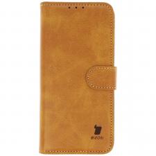 Husa flip cover Bizon Pocket compatibila cu Xiaomi 15, Maro