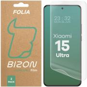 Set 2 folii protectie Bizon Glass Hydrogel compatibile cu Xiaomi 15 Ultra, Transparent