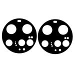Set 2 folii sticla camera foto Bizon Glass Silk Lens compatibile cu Xiaomi 15 Ultra, Negru 3 - lerato.ro