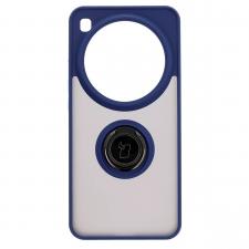 Carcasa Bizon Hybrid Ring compatibila cu Xiaomi 15 Ultra, Albastru