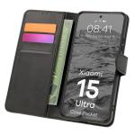 Husa flip cover Bizon Pocket compatibila cu Xiaomi 15 Ultra, Negru 3 - lerato.ro