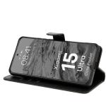 Husa flip cover Bizon Pocket compatibila cu Xiaomi 15 Ultra, Negru 6 - lerato.ro