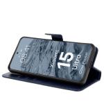 Husa flip cover Bizon Pocket compatibila cu Xiaomi 15 Ultra, Navy Blue 6 - lerato.ro