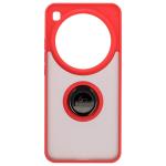 Carcasa Bizon Hybrid Ring compatibila cu Xiaomi 15 Ultra, Rosu 2 - lerato.ro