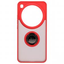 Carcasa Bizon Hybrid Ring compatibila cu Xiaomi 15 Ultra, Rosu