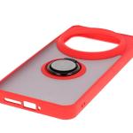 Carcasa Bizon Hybrid Ring compatibila cu Xiaomi 15 Ultra, Rosu 6 - lerato.ro