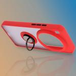 Carcasa Bizon Hybrid Ring compatibila cu Xiaomi 15 Ultra, Rosu 7 - lerato.ro