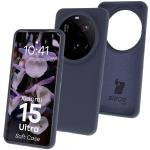 Carcasa Bizon Soft compatibila cu Xiaomi 15 Ultra, Dark Blue 3 - lerato.ro