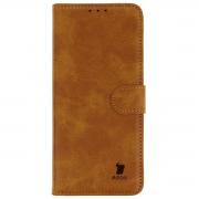 Husa flip cover Bizon Pocket compatibila cu Xiaomi 15 Ultra, Maro