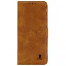 Husa flip cover Bizon Pocket compatibila cu Xiaomi 15 Ultra, Maro