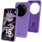 Carcasa Bizon Soft compatibila cu Xiaomi 15 Ultra, Mov 3 - lerato.ro