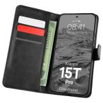 Husa flip cover Bizon Pocket compatibila cu Xiaomi 15T Pro, Negru 3 - lerato.ro