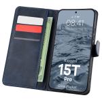 Husa flip cover Bizon Pocket compatibila cu Xiaomi 15T Pro, Navy Blue 3 - lerato.ro