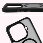 Carcasa Bizon MatteO cu MagSafe compatibila cu Xiaomi 15T Pro, Negru 5 - lerato.ro