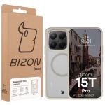 Carcasa Bizon MatteO cu MagSafe compatibila cu Xiaomi 15T Pro, Bej 8 - lerato.ro