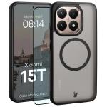 Kit protectie 2 in 1 BizonMobile, Carcasa Bizon MatteO si Folie sticla securizata Bizon Glass Edge, compatibil cu Xiaomi 15T, Negru 2 - lerato.ro
