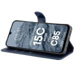 Husa flip cover Bizon Pocket compatibila cu Xiaomi Redmi 15C 4G / 5G, Navy Blue 6 - lerato.ro