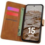 Husa flip cover Bizon Pocket compatibila cu Xiaomi Redmi 15 4G / 5G, Maro 3 - lerato.ro
