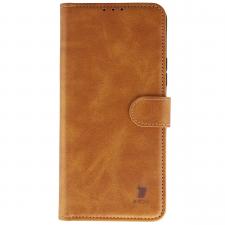 Husa flip cover Bizon Pocket compatibila cu Xiaomi Redmi 15 4G / 5G, Maro