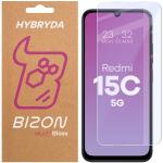 Folie sticla hibrid Bizon Glass Mule compatibila cu Xiaomi Redmi 15C 5G, Transparent 2 - lerato.ro