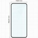 Folie sticla securizata Bizon Glass Edge 2 compatibila cu Xiaomi Redmi 15 4G / 5G / POCO M7 4G, Negru 3 - lerato.ro
