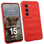 Carcasa Bizon Tur compatibila cu Xiaomi Redmi 15 4G / 5G, Rosu 3 - lerato.ro
