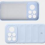 Carcasa Bizon Tur compatibila cu Xiaomi Poco F8 Ultra, Light Blue 7 - lerato.ro