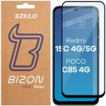 Folie sticla securizata Bizon Glass Edge 2 compatibila cu Xiaomi Redmi 15C 4G / 5G / POCO C85 4G, Negru 2 - lerato.ro