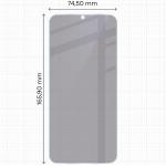 Folie sticla securizata Bizon Glass Mule Shadow Privacy compatibila cu Xiaomi Redmi 15C 4G, Negru 4 - lerato.ro
