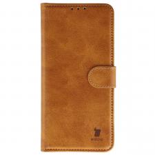 Husa flip cover Bizon Pocket compatibila cu Xiaomi Poco F8 Ultra, Maro