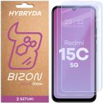 Set 2 folii sticla securizata Bizon Glass Mule Duo compatibile cu Xiaomi Redmi 15C 5G, Transparent 2 - lerato.ro
