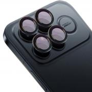 Folie sticla securizata camera foto Bizon Glass Snap Lens compatibila cu Xiaomi Poco F8 Ultra, Negru