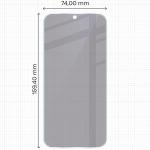 Folie sticla securizata Bizon Glass Mule Shadow Privacy compatibila cu Xiaomi Poco F8 Ultra, Negru 4 - lerato.ro