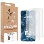 Kit protectie 3 in 1 BizonMobile Clear Pack, Carcasa Bizon Salpa si 2 folii sticla Bizon Glass Clear 2, compatibil cu Xiaomi Poco F8 Ultra, Transparent 10 - lerato.ro