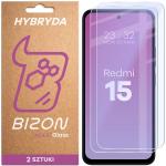 Set 2 folii sticla securizata Bizon Glass Mule Duo compatibile cu Xiaomi Redmi 15 5G, Transparent 2 - lerato.ro