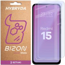 Set 2 folii sticla securizata Bizon Glass Mule Duo compatibile cu Xiaomi Redmi 15 5G, Transparent