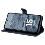Husa flip cover Bizon Pocket compatibila cu Xiaomi Redmi 15 4G / 5G, Navy Blue 6 - lerato.ro