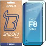 Set 2 folii sticla securizata Bizon Glass Edge Duo compatibile cu Xiaomi Poco F8 Ultra, Negru 2 - lerato.ro