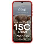 Carcasa Bizon Tur compatibila cu Xiaomi Redmi 15C 4G / 5G, Rosu 6 - lerato.ro