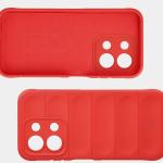 Carcasa Bizon Tur compatibila cu Xiaomi Redmi 15C 4G / 5G, Rosu 7 - lerato.ro