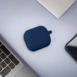 Carcasa Bizon Headphone Silicone compatibila cu Samsung Galaxy Buds 3 / 3 Pro, Dark Blue 4 - lerato.ro