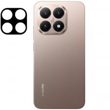Folii protectie telefoane Xiaomi, Set 2 folii sticla securizata camera foto Bizon Glass Lens compatibile cu Xiaomi 15T, Negru, lerato.ro
