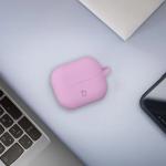Carcasa Bizon Headphone Silicone compatibila cu Samsung Galaxy Buds 3 / 3 Pro, Light Purple 4 - lerato.ro