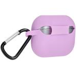 Carcasa Bizon Headphone Silicone compatibila cu Samsung Galaxy Buds 3 / 3 Pro, Light Purple 6 - lerato.ro