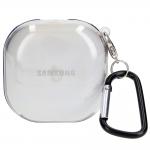 Carcasa Bizon Headphone Clear compatibila cu Samsung Galaxy Buds Live / Pro / Buds2 / Buds2 Pro / Buds FE, Transparent / Negru 2 - lerato.ro