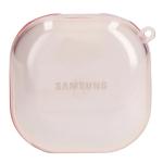 Carcasa Bizon Headphone Clear compatibila cu Samsung Galaxy Buds Live / Pro / Buds2 / Buds2 Pro / Buds FE, Transparent / Roz 3 - lerato.ro