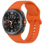 Curea Bizon Strap Watch Silicone G compatibila cu Samsung Galaxy Watch 8 40 / 44 / 46mm, Portocaliu