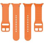 Curea Bizon Strap Watch Silicone G compatibila cu Samsung Galaxy Watch 8 40 / 44 / 46mm, Portocaliu 5 - lerato.ro